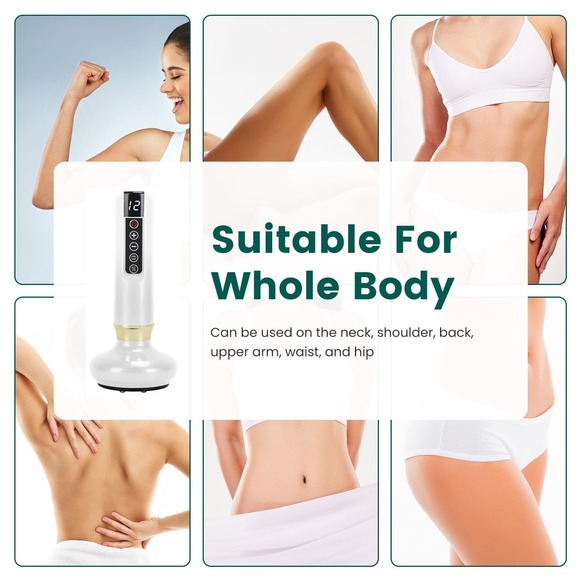 Anti-Cellulite Massager – 12-Level Suction with Heat, Steel Rollers, Cordless & - Picture 5 of 10